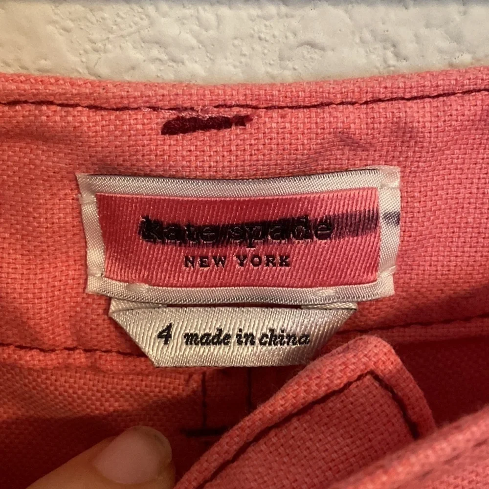 Kate Spade Heather Basket Weave wide leg crop Pant